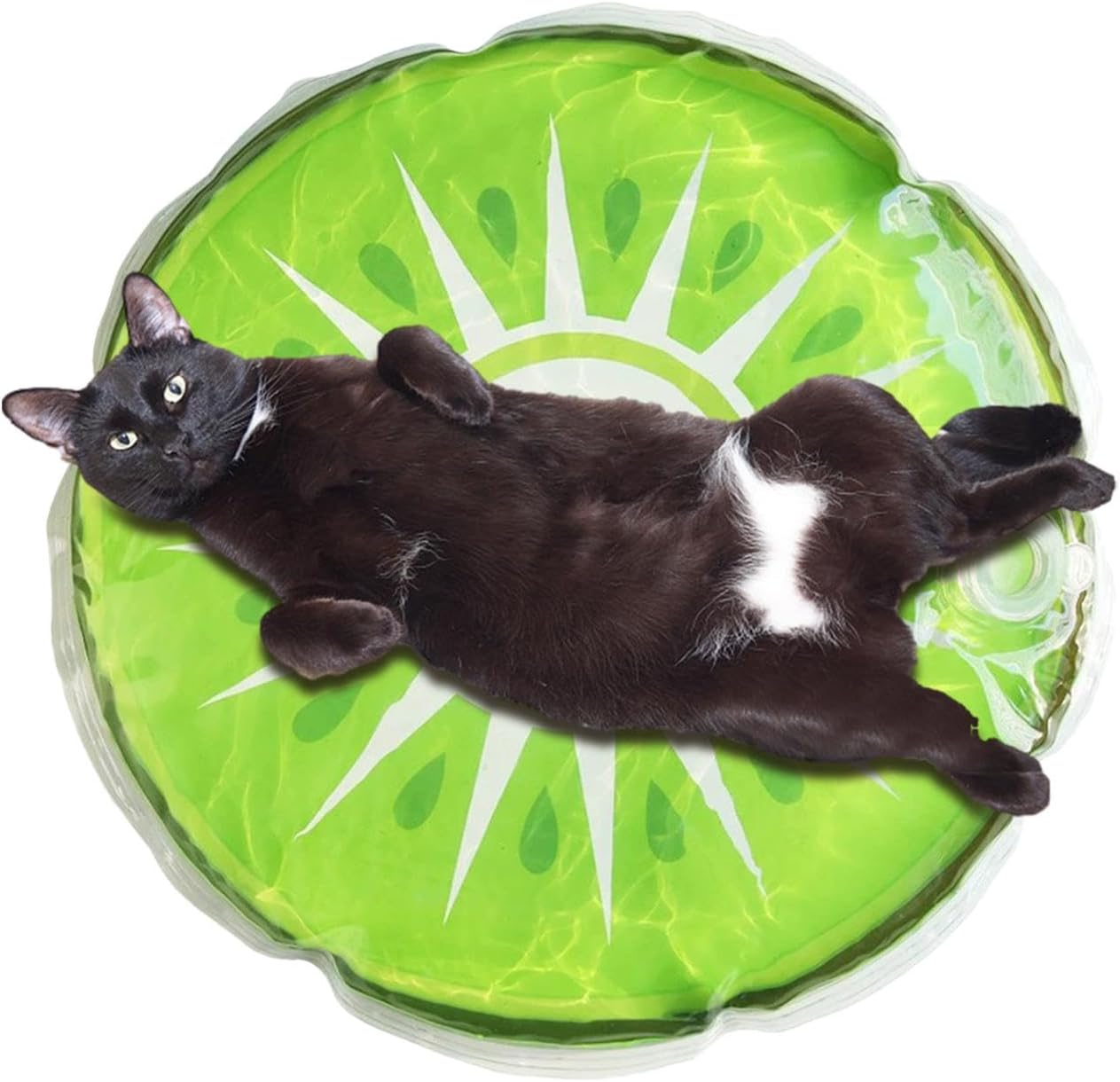 Cat Cooling Mat,Cute Water Sensory Pad for Puppy | round Fruit Pattern Water Cooling Mat Cushion Sleeping Beds for Pet Relief image number 6