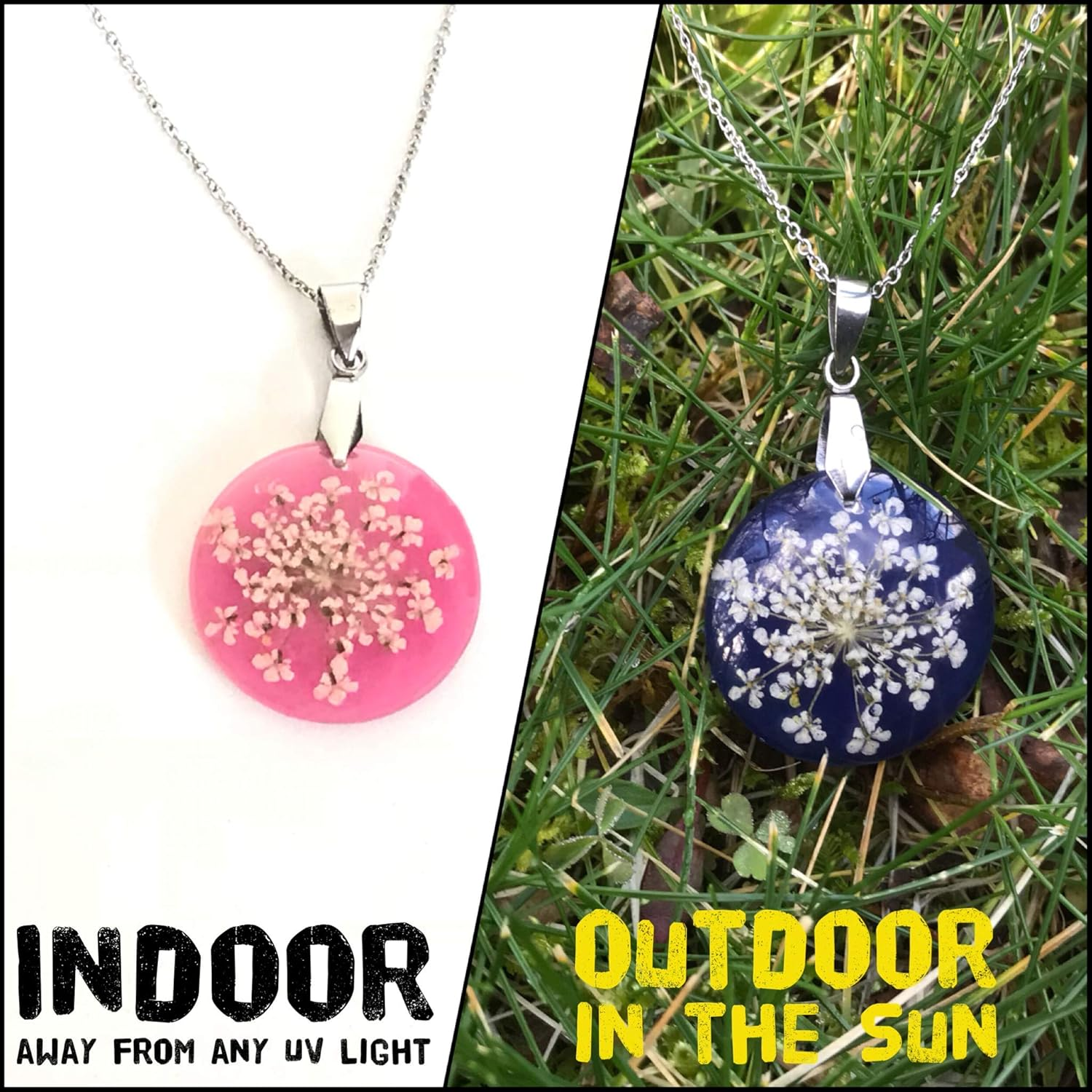 Sun Activated Photochromic Powder Pigment PINK Changing to VIOLET-BLUE When Exposed to UV Light Perfect for Color Changing Slime Goo Silly Putty Nail Polish