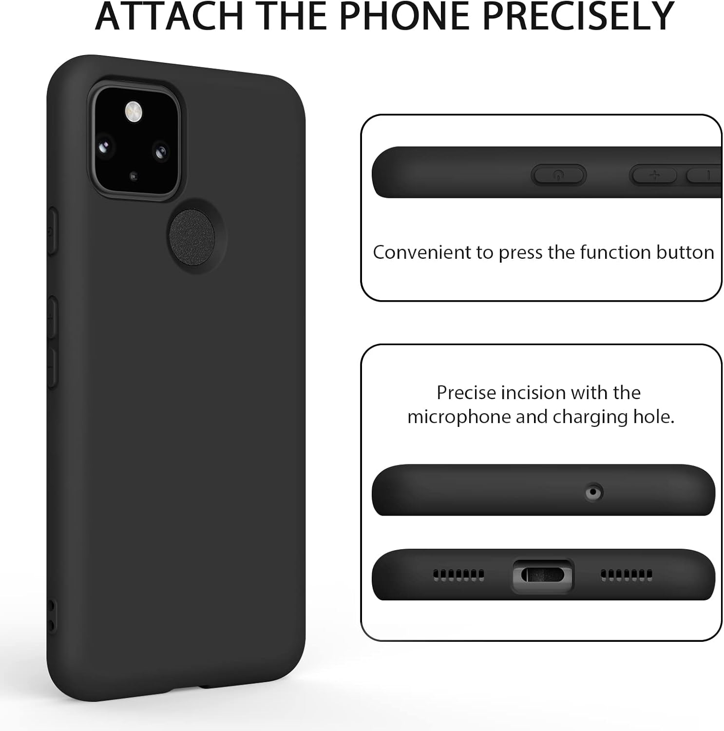 Soft Silicone Case for Google Pixel 5 Case(2020), Ultra Thin Flexible Premium Rubber Full Body Protection Anti-Fingerprint Dustproof Shockproof Scratch Resistant Wireless Charging for Pixel 5 5G Cover - Dark Green image number 6