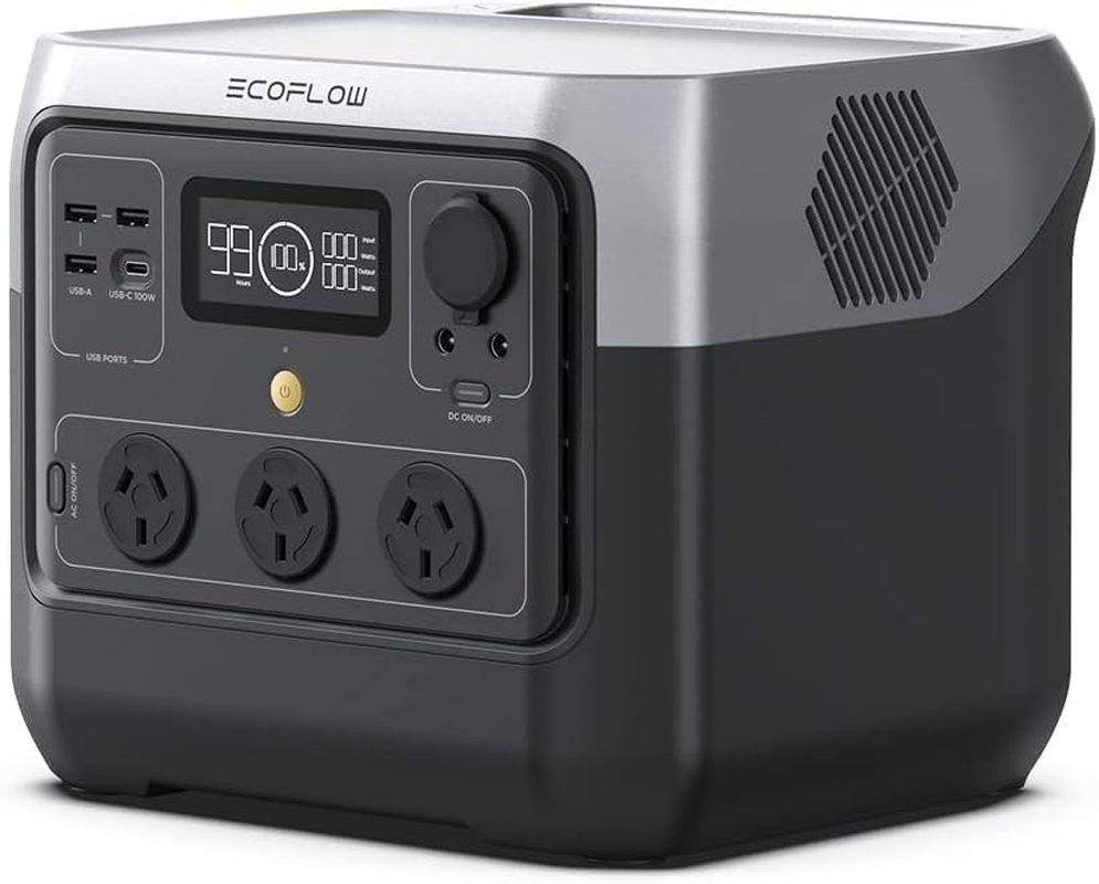 EF ECOFLOW Portable Power Station RIVER 2 Pro, 768Wh Lifepo4 Battery, 70 Min Fast Charging, 3X800W AC Outlets, Solar Generator for Outdoor Camping/Rvs/Home Use image number 5