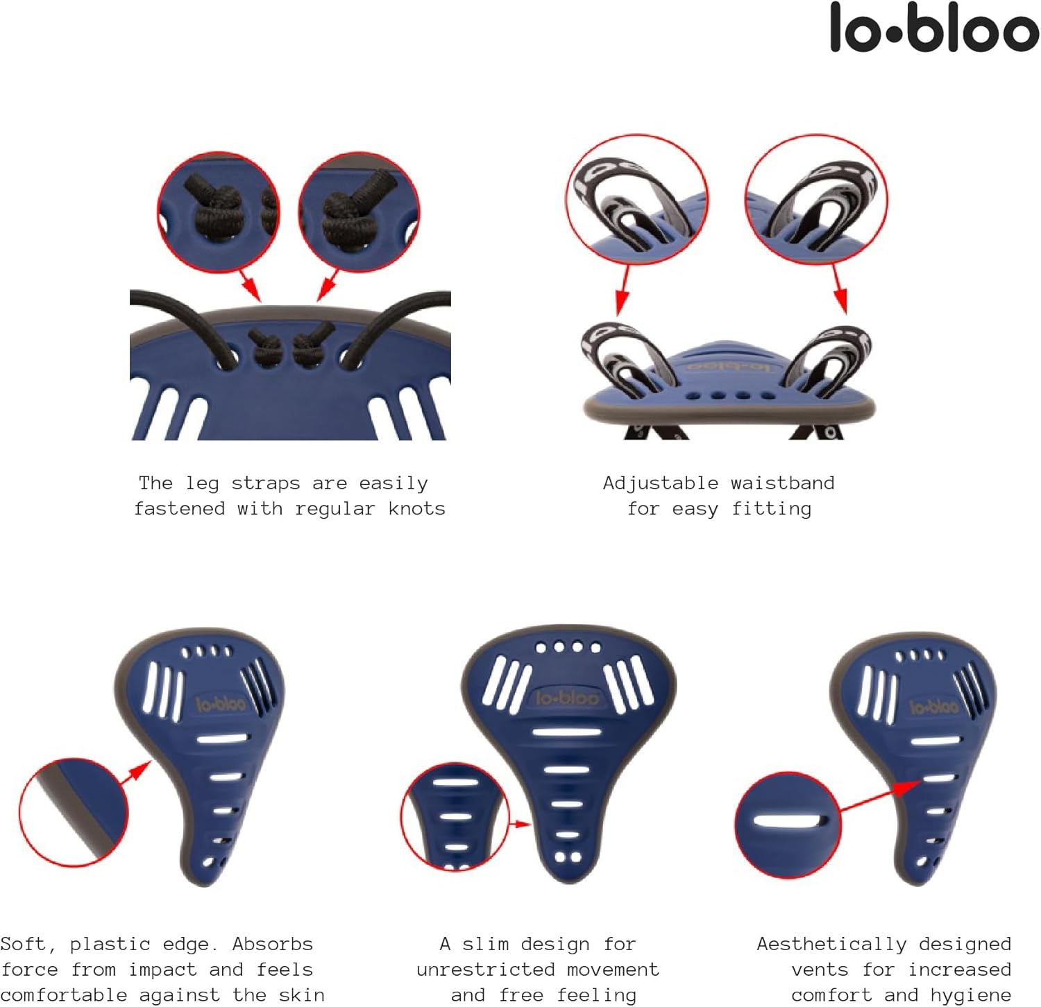 Lobloo Free Female Patented Athletic Pelvic Cup Protection for the Close-Up Sports and Stand up Activity like MMA, Grappling, BJJ, Krav MAGA, Horse Riding, MTB, BMX. One Size +9Yrs image number 3