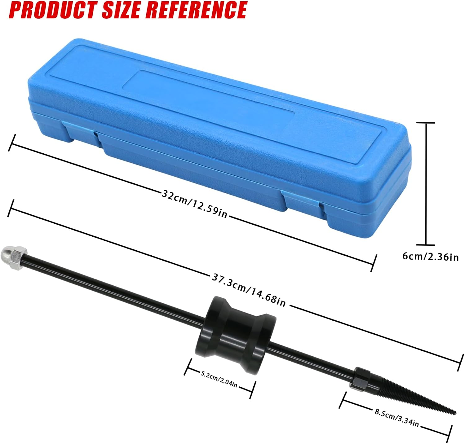 Xituanyuan Injector Seal Ring Puller Tool, Injector Seal Ring Remover for Removing Seal Ring (5-15Mm) with Slide Hammer