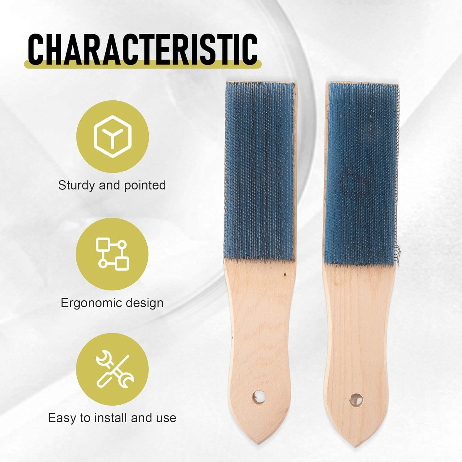 File Card Brush Steel Card File Brush Cleaner Remove Chip Metal Bits Cleaning 8.26 Inch Length, 2 Pieces image number 1