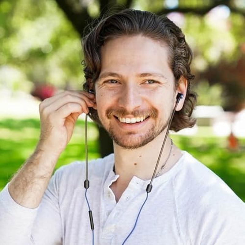 Defendershield Air Tube Stereo Earbuds USB-C - Universal Acoustic Wired Headphones with Mic & Volume Control image number 3