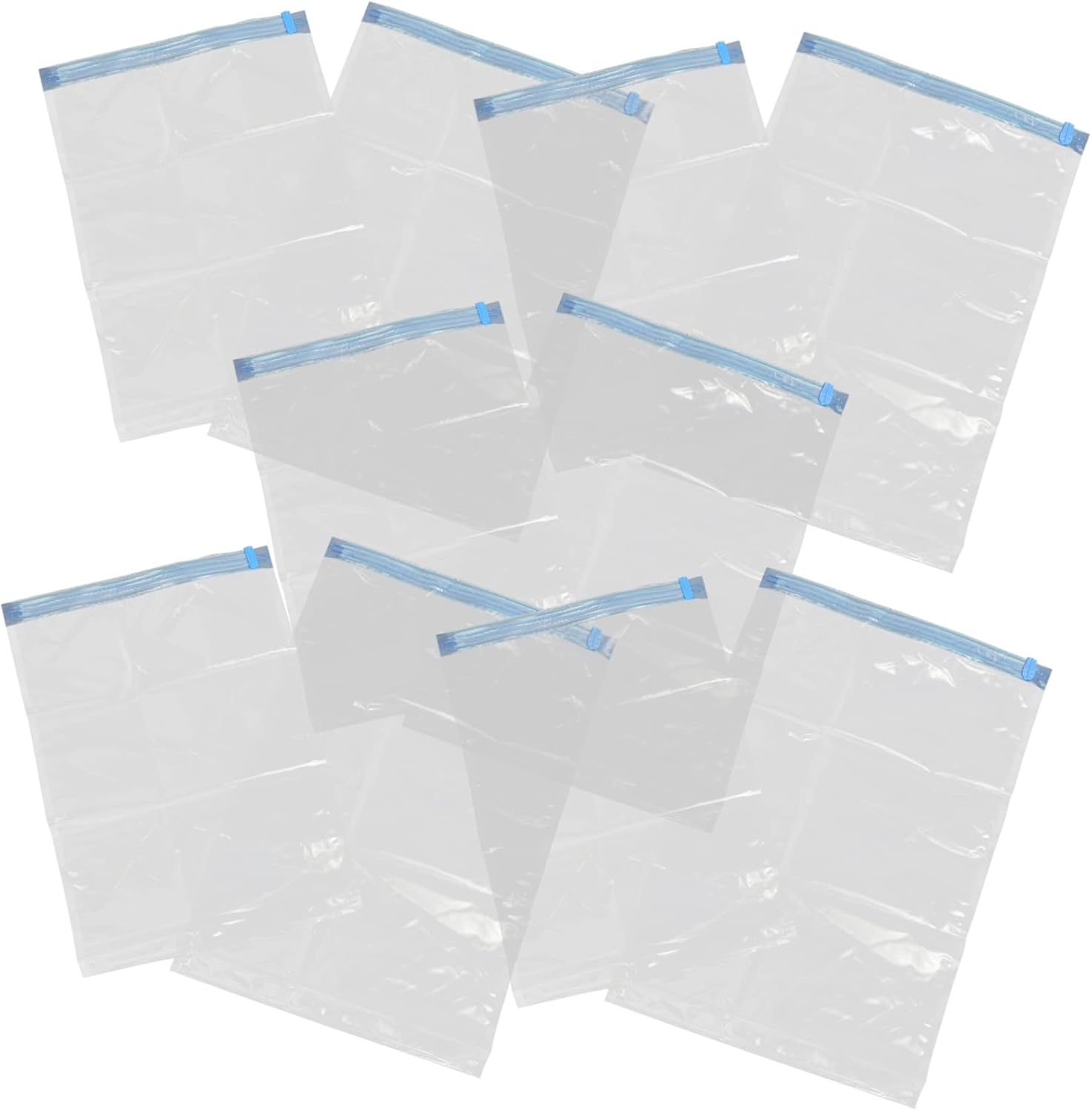 HOOTNEE 10Pcs Hand-Rolled Compression Bags for Travel Space Saver Vacuum Storage Bags for Packing Clothes and Comforters Vacuum Sealing for Travel and Home Use