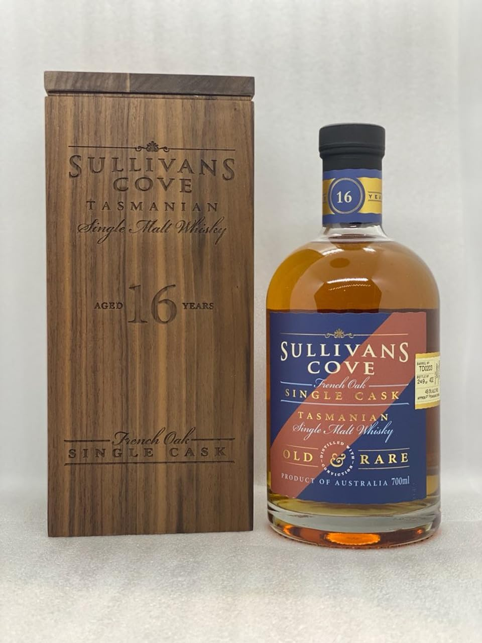 Sullivans Cove Single Cask TD0203 French Oak Second Fill 16 Year Old Single Malt Australian Whisky (700Ml)