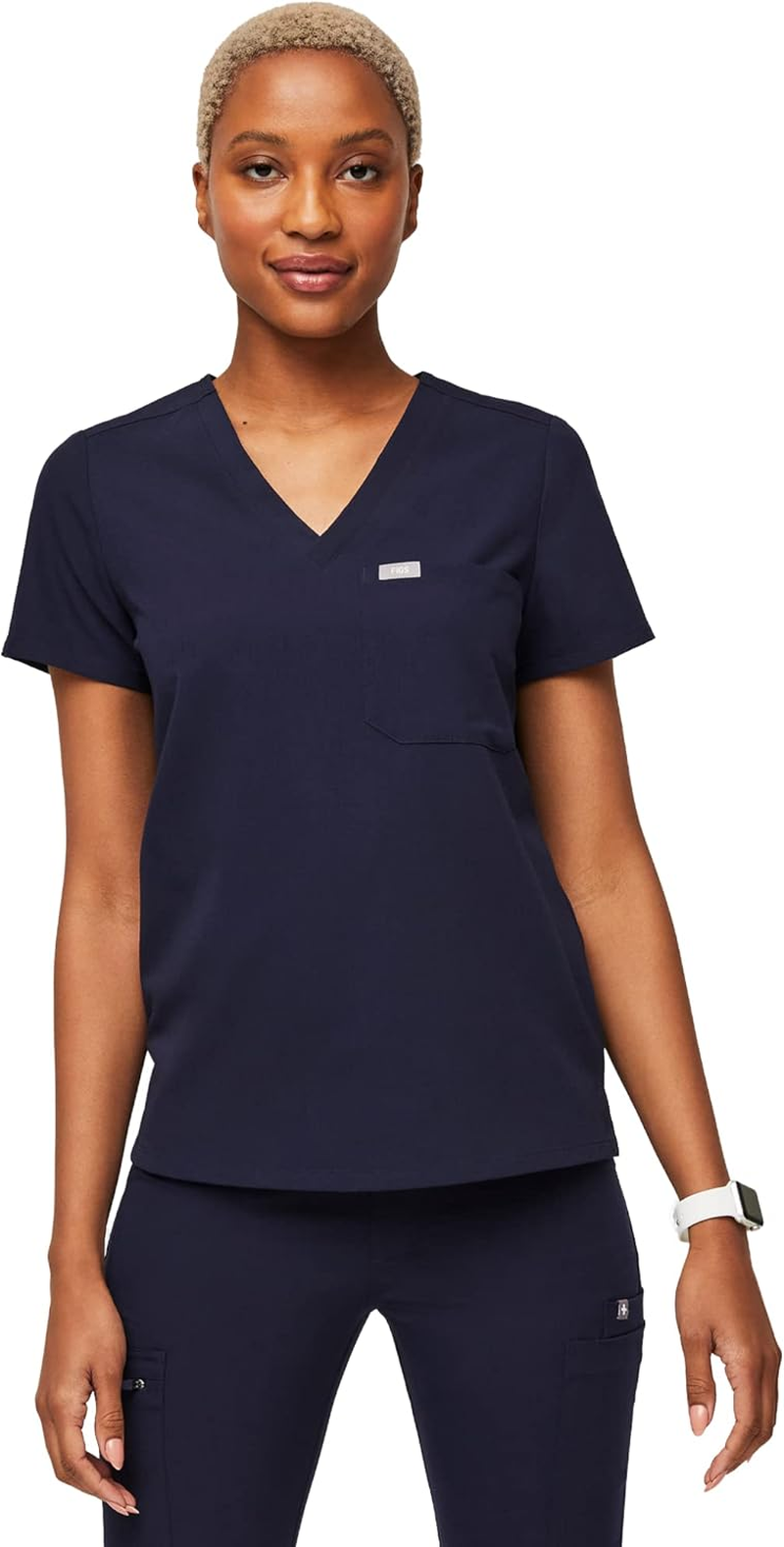 FIGS Catarina Scrub Tops for Women &mdash; Classic Fit, 1 Pocket, Four-Way Stretch, Anti-Wrinkle Women&rsquo;S Medical Scrub Top
