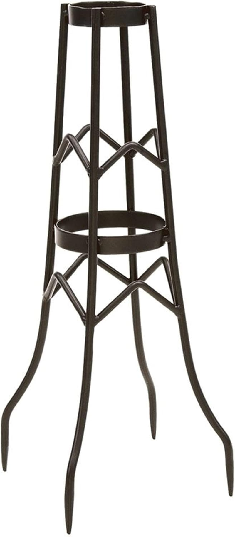 Achla Designs GBS-11, Small Wrought Iron Toadstool Stand, 12 1/2-In H, Graphite