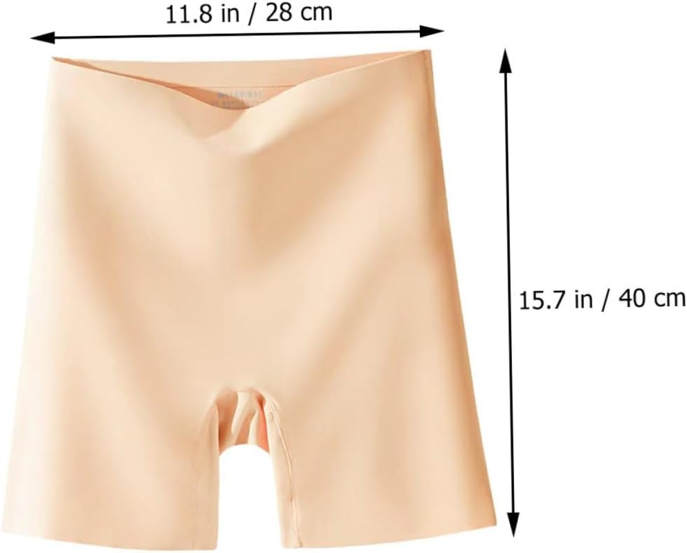 Healeved High Waist Seamless Safety Pants Women Underskirt Shorts Tummy Control Slimming Short Leggings Skin Tone L Large Breathable Lightweight for Daily Wear Khaki image number 1