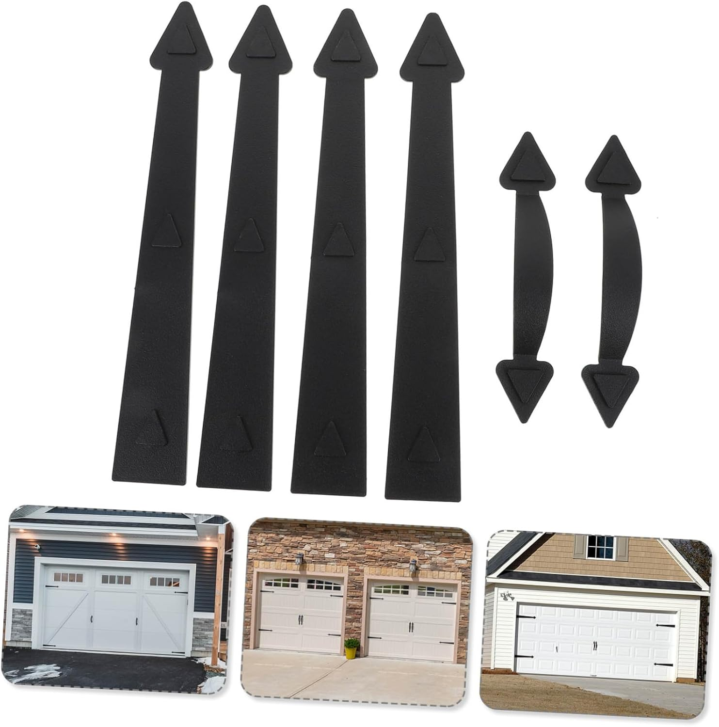 Uonlytech Garage Door Magnets Decorative Hardware Kit Hinge Handles Minimalist Design Easy to Install image number 6