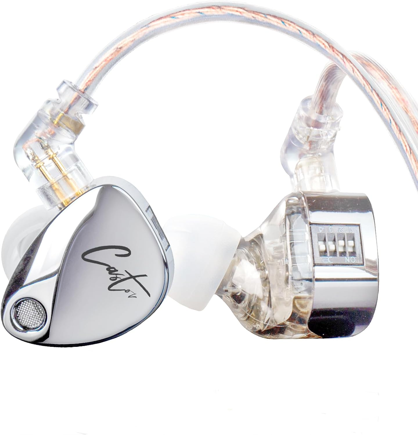 KZ Castor In-Ear Headphones, Wired Dual Drivers, Improved Hifi Bass In-Ear Headphones Noise Isolation IEM (Black (Enhanced Bass Version), with Microphone)