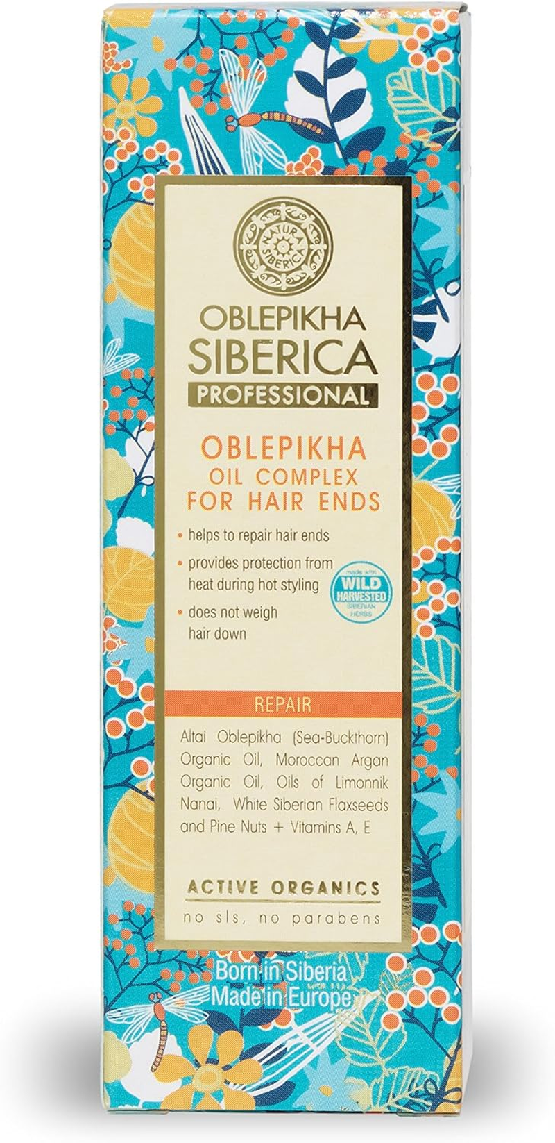 Active Organic Sea Buckthorn Oil for Hair Tips 50 Ml (Natura Siberica)