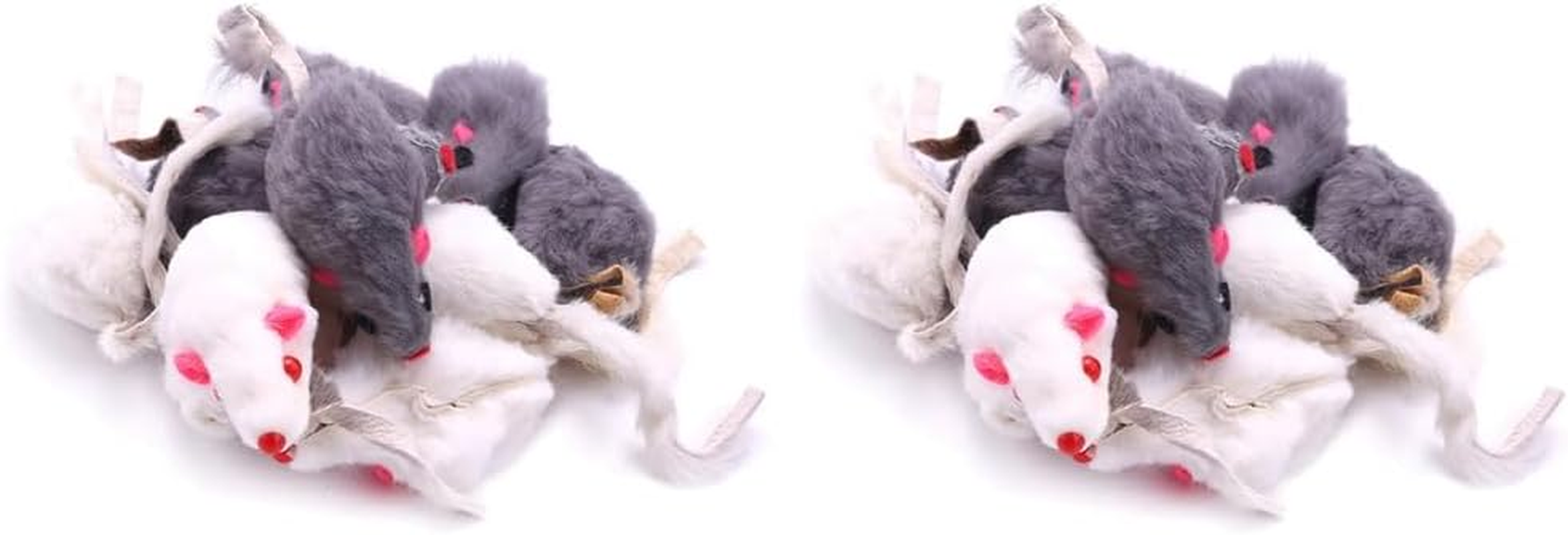 Real Rabbit Fur Mice Toys Pet Toy Children'S Toys 24-Pack image number 3