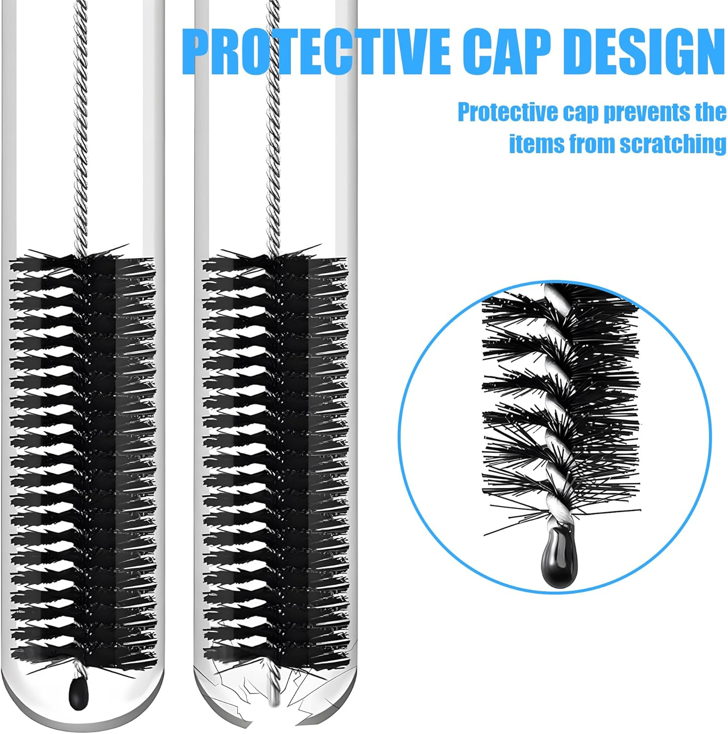 13 Pcs Stainless Steel Cleaning Brush Set &ndash; Flexible Straw Cleaner Brush & Pipe Cleaner for Bottles, Tubes, Drains | Durable Wire Brushes (2-25Mm) | Straw Brush & Multi-Size Cleaning Tools (22Cm)​​