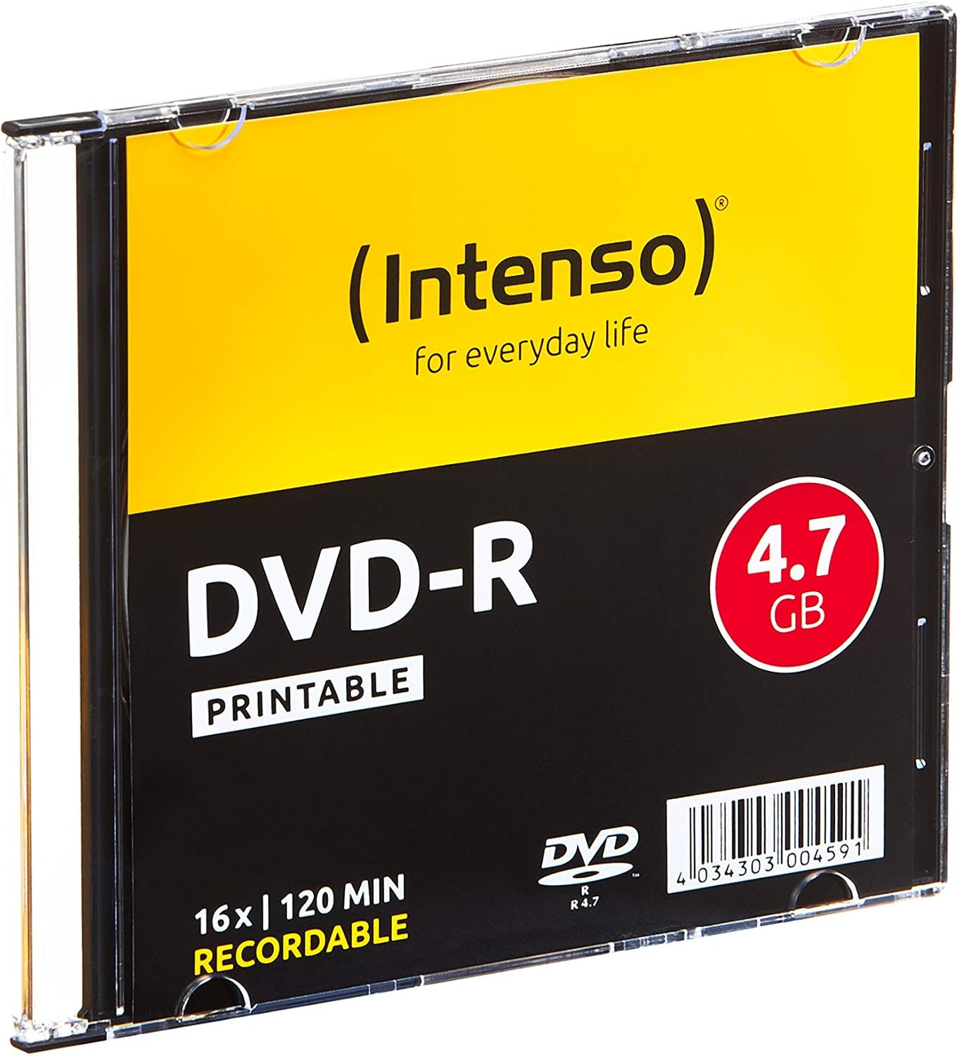 Intenso 4801652 DVD-R Blank Discs 16X Speed 4,7GB 10Er Spindel image number 1