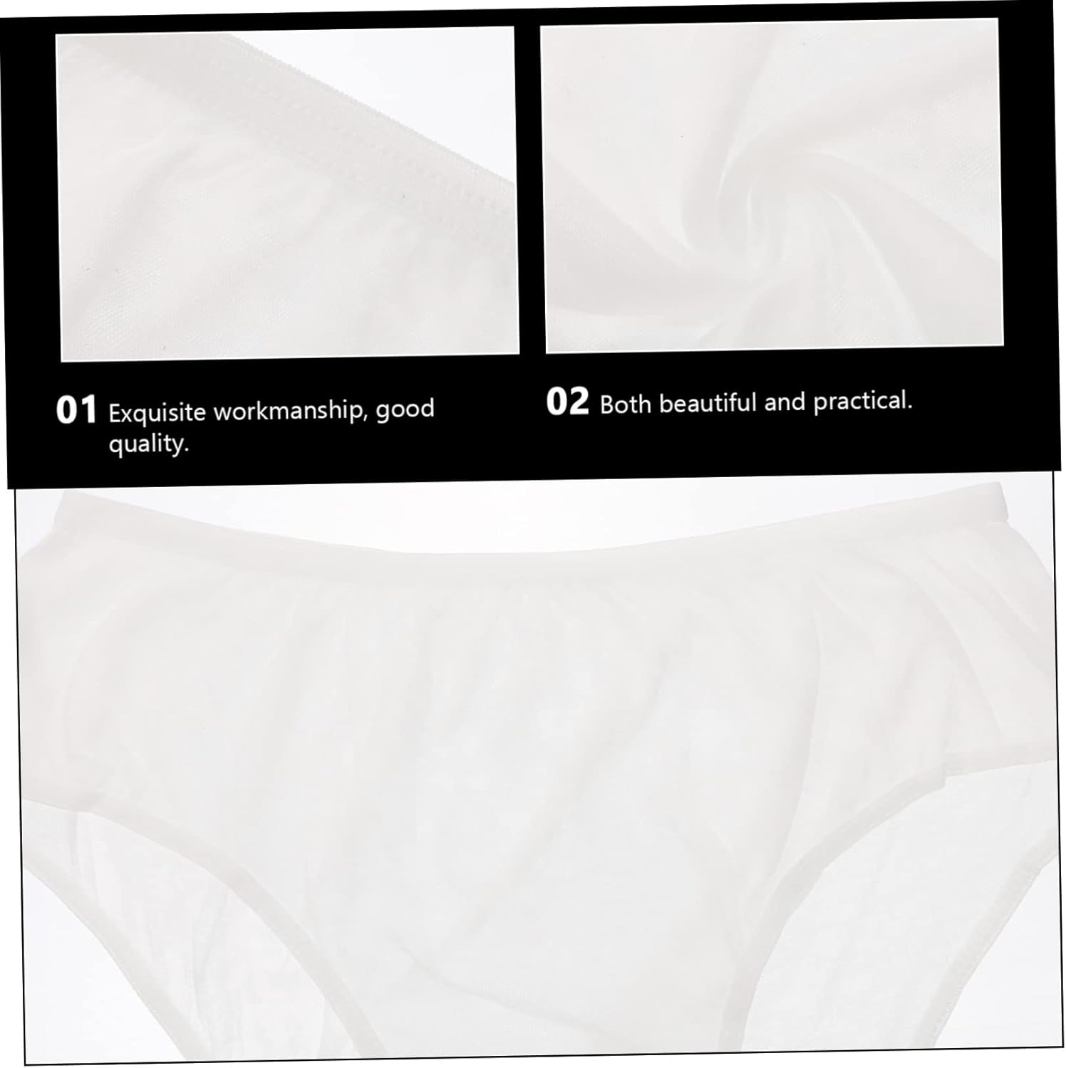 Disposable Maternity Underpants Cotton Soft Portable Postpartum Women Underwear White XXL Size 4Pcs for Recovery and Travel image number 6