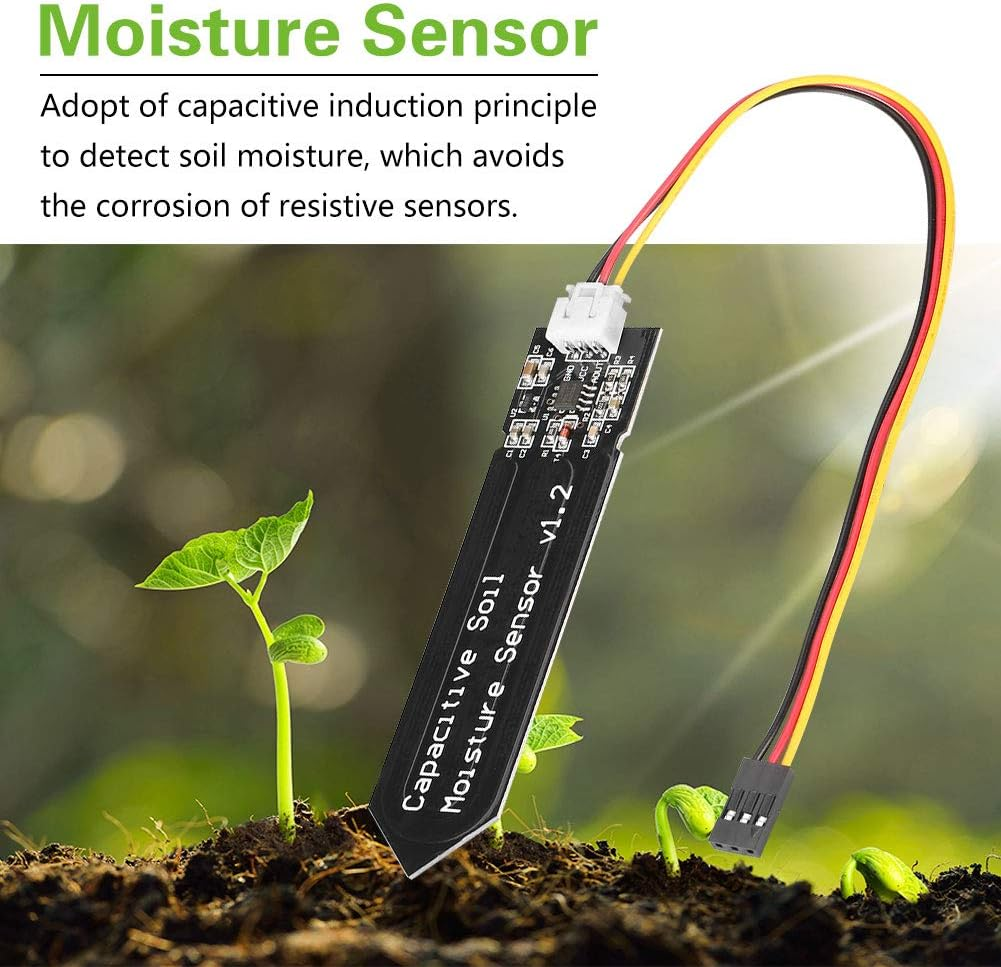 Wireless Soil Moisture Sensor, Lightweight Moisture Sensor Meter Soil, Portable Moisture Detection for Garden Plants Patio Intelligent