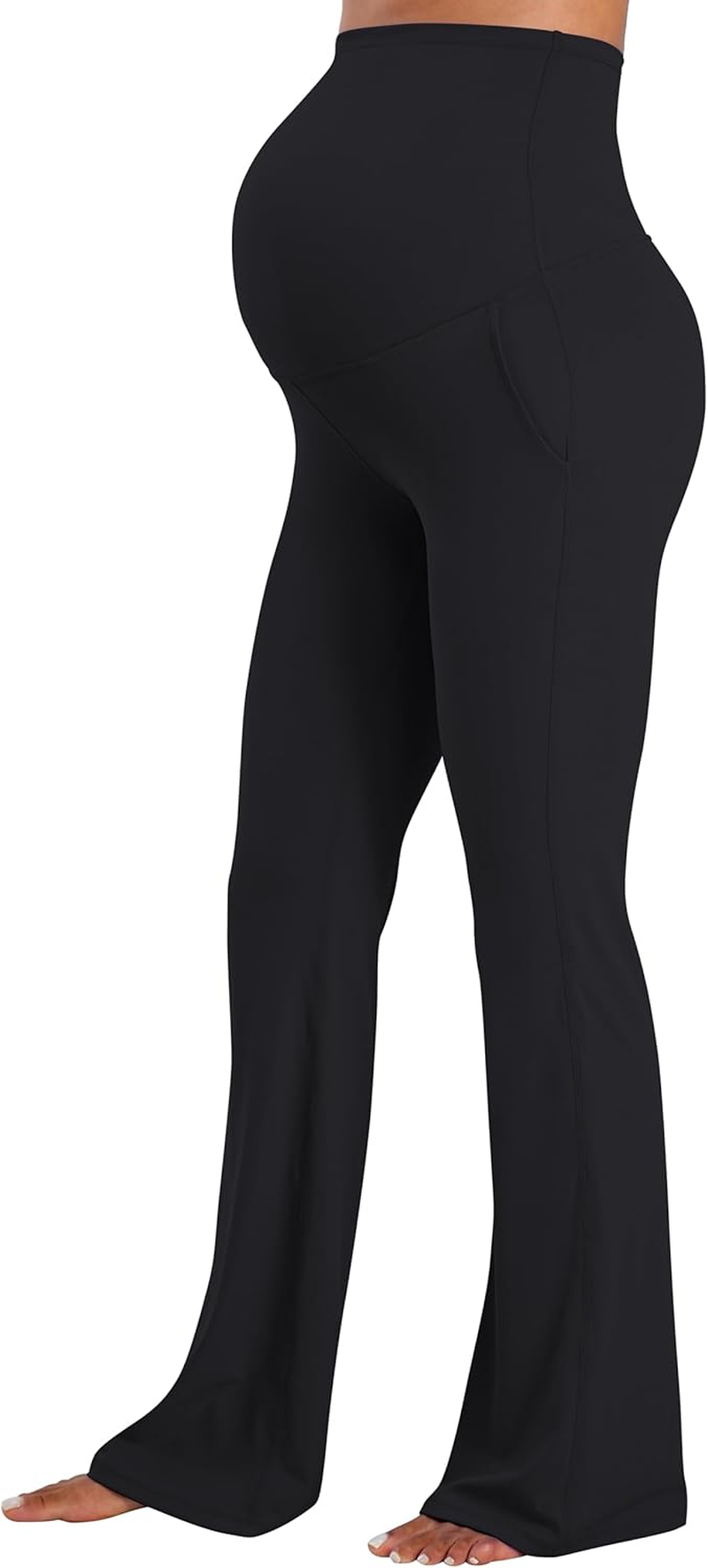 Sunzel Flare Leggings, Crossover Yoga Pants with Tummy Control, High-Waisted and Wide Leg image number 3