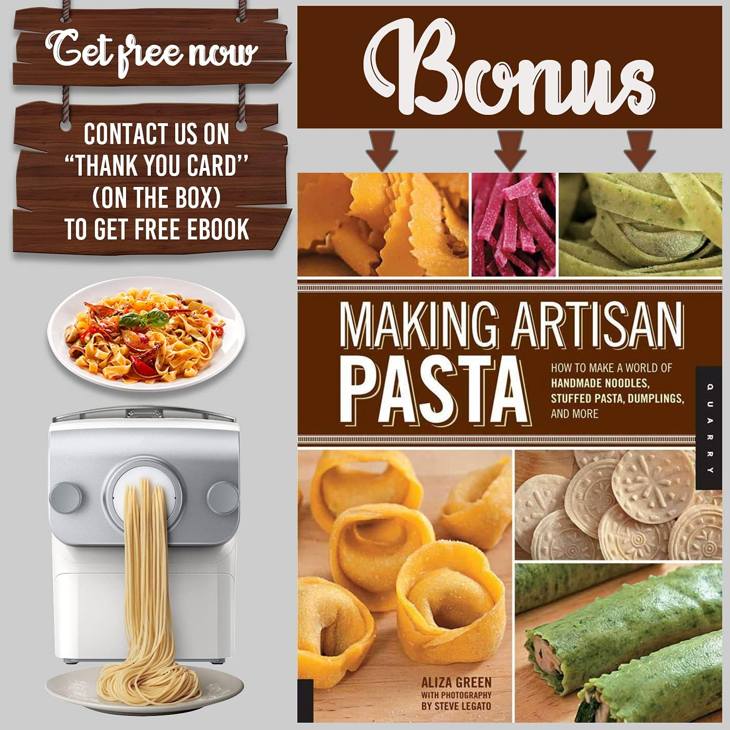 GOZIHA Pasta Drying Rack Noodle Stand with 10 Bar Handles Collapsible | Household Noodle Dryer Rack Hanging for Home Use | Spaghetti Drying Rack Noodle Stand | Easy Storage and Quick Set-Up (White) - White image number 5