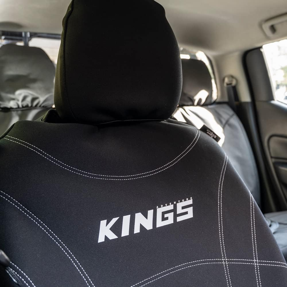KINGS Premium Neoprene Seat Covers 4X4 Automotive Ute Car SUV 4WD Pair image number 6