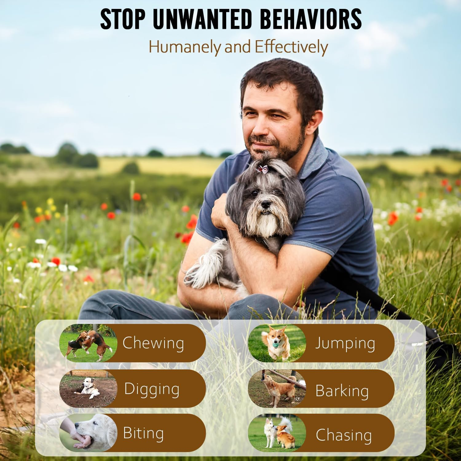 Kicttule Barkshield Pro - Bark Shield, Ultrasonic Dog Bark Deterrent Device - Adjustable Frequency anti Barking Tool, Stop Neighbors Dog Barking Instantly with Humane Safe Control image number 4