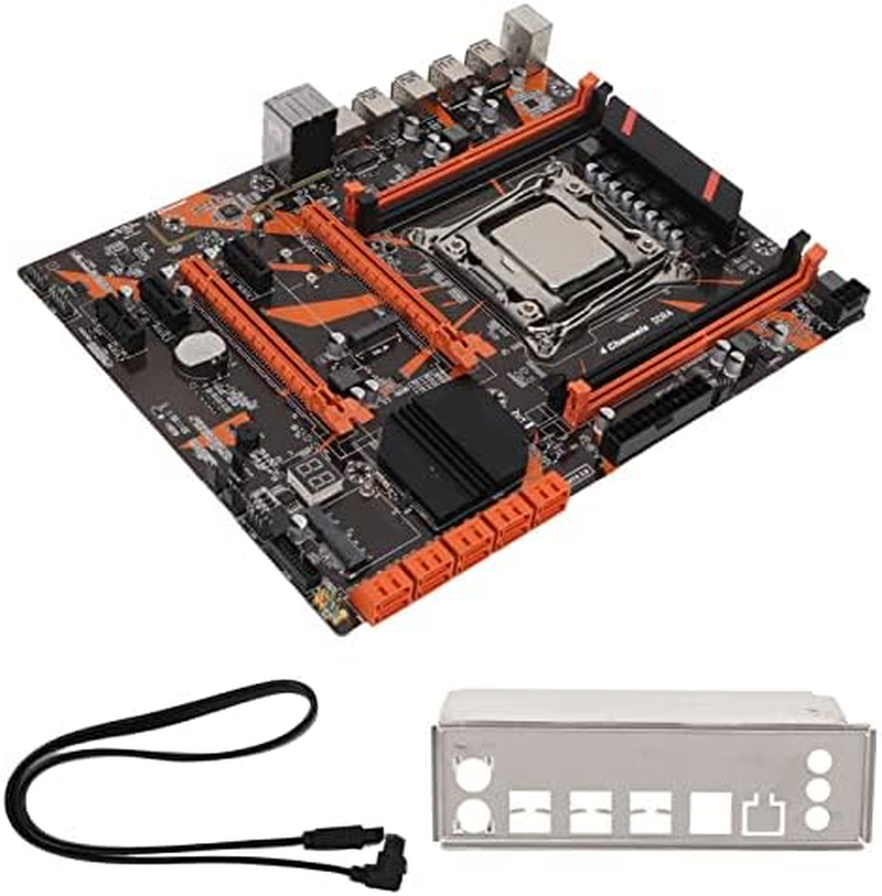 X99 Motherboard CPU Combo, LGA 2011-3 E5 2620 V3 CPU Motherboard Set Support 4 Channel DDR4 Memory, Wifi Module, Gigabit Network Card PC Motherboard for Desktop image number 1