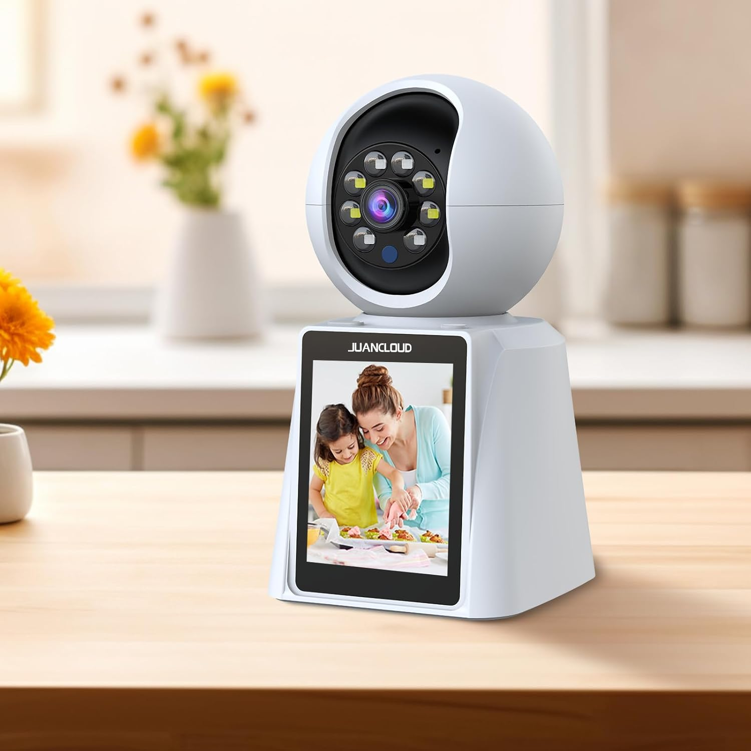 Juan Cloud Indoor Wifi Security Camera, 3MP Baby Monitor & Pet Camera, Two-Way Video Call, Motion Detection, 2.4G/5G Dual-Band, Remote Viewing, Smart Tracking image number 4