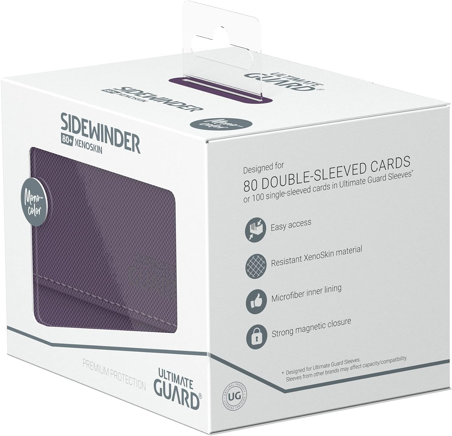 Ultimate Guard Sidewinder 80+ Xenoskin Monocolor Deck Box