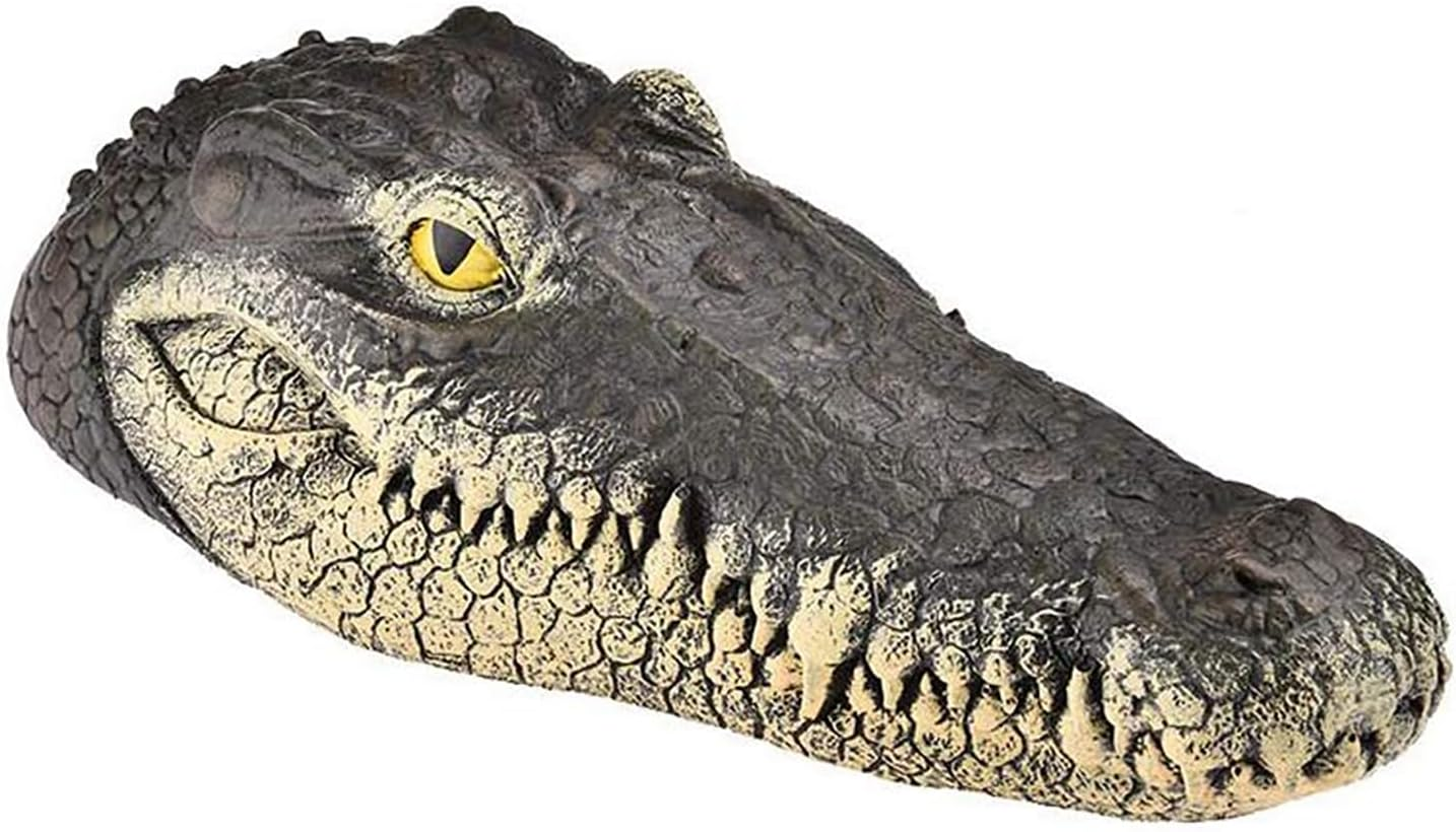Epochtech Floating Alligator Head, Pool Accessories Float Alligator for Koi Pond Decoration and Protection to Scare Away Birds image number 1