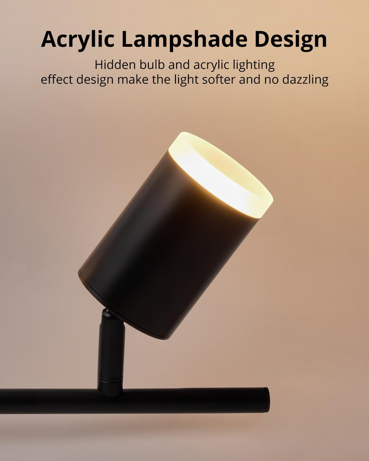 Gr4Tec Ceiling Spotlight LED 6 Bulbs, Modern LED Ceiling Light Spotlight Black, Ceiling Light Spot Swivelling, Metal Ceiling Spotlight GU10 for Hallway, Kitchen, Bedroom, Living Room (Bulb Not image number 4