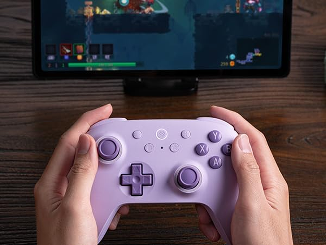 8Bitdo Ultimate 2C Wireless Controller for Windows PC and Android, with 1000Hz Polling Rate, Hall Effect Sensing Joysticks and Hall Triggers, and Remappable L4/R4 Bumpers (Purple) image number 6