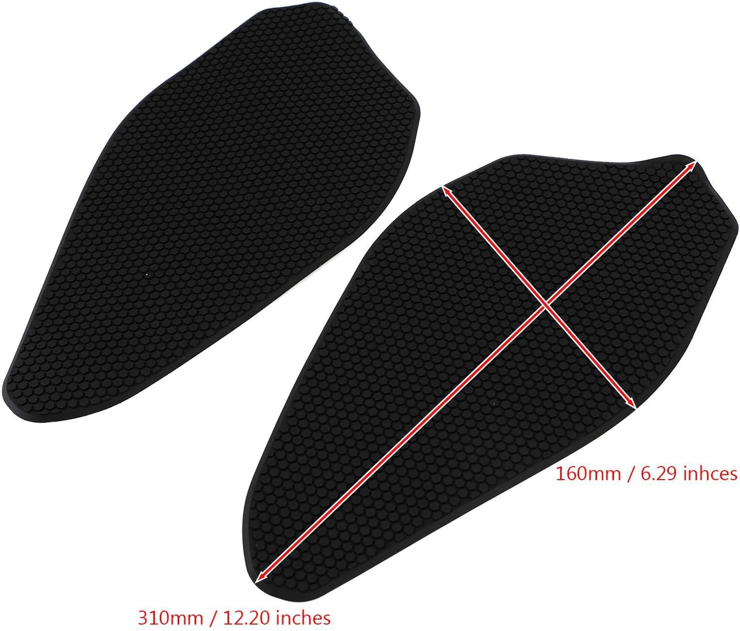 Artudatech 2X Side Tank Traction Grips Pads Fit for Ya-Ma-Ha YZF-R3 YZF R3 2019-2020 image number 2