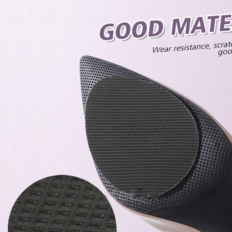 4 Pairs Self Adhesive Non Slip Shoe Sole Grip Pads High Heel Slippery Soles Care image number 4
