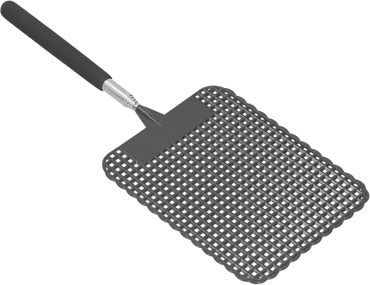 Extendable Plastic Flyswatter, Light Telescopic Fly Swatter Plastic with Stainless Steel Rod for Fishing for Camping for Home for Office(Black) image number 2