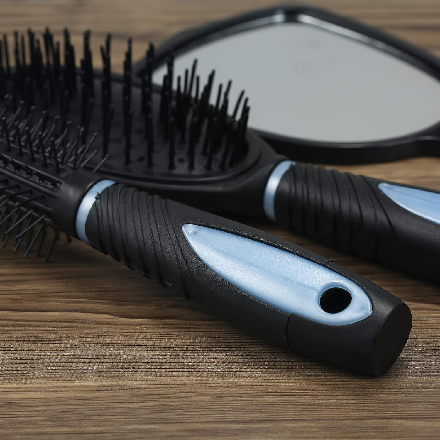 Yasao Set of 5 Hair Combs Mirror Set Professional Salon Hair Cutting Brushes Sets Salon Hairdressing Styling Tool and Holder Stand Set Dressing Comb Kits for Women and Men image number 6