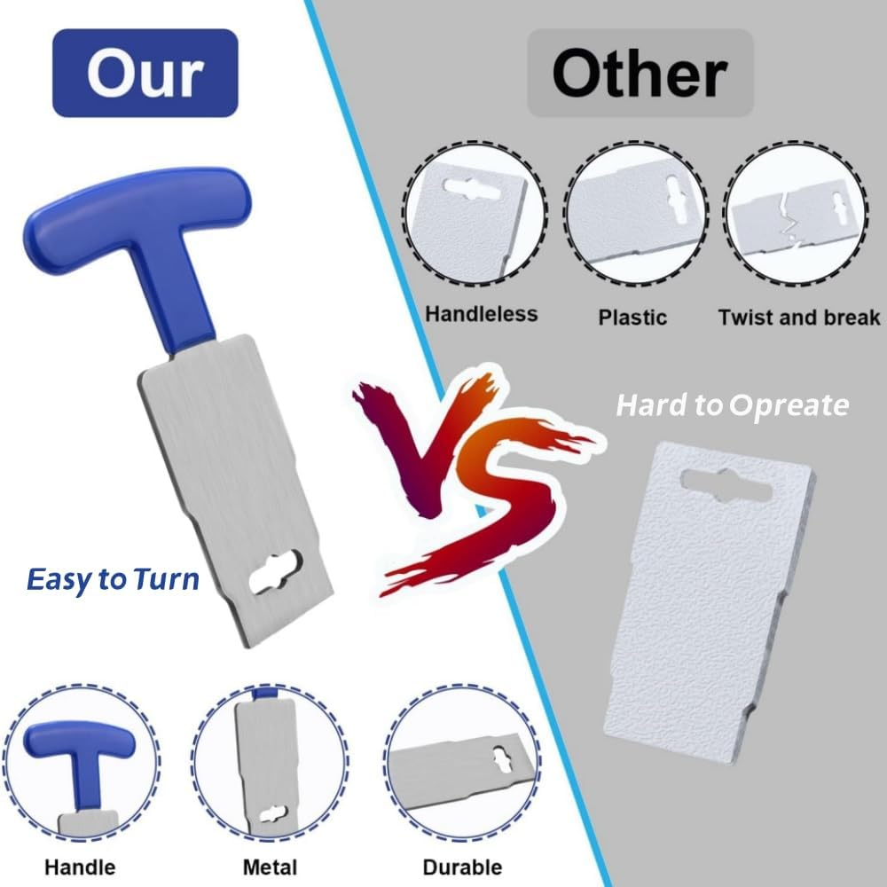 Pool Plug Removal Tool,Stainless Steel Pools Eyeball Seat Removal Tool with Rubber Handle for Above& Inground Pool Spa Return Jet Plug Nozzles Inlet Fittings,Compatible with SP1419A-SP1419E Hayward