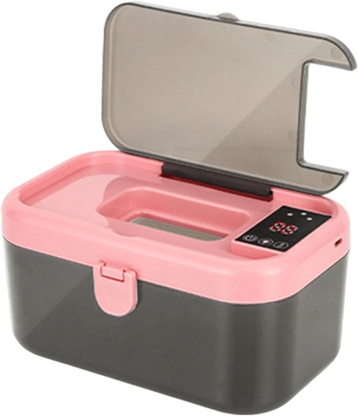 Wipe Warmer Wipes Heater Night Light Intelligent 55/60/65&deg;C Diaper Wipe Warmer Portable USB Wipes for Home Kids, White