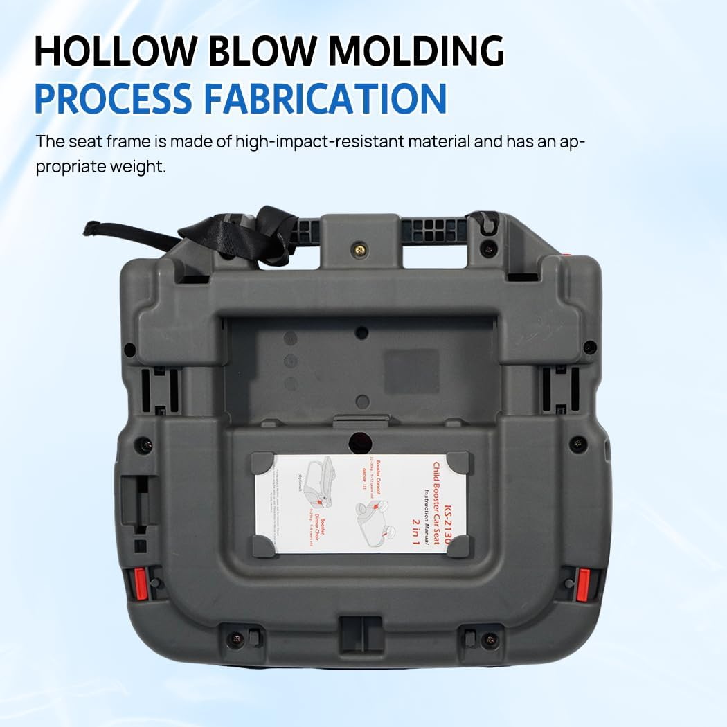 Safety Chair Toddler, Ergonomic Kids Seat with High Elastic Sponge & PP, SGS Certified, Flame Retardant Fabric & Seatbelt Buckle (Red) image number 1