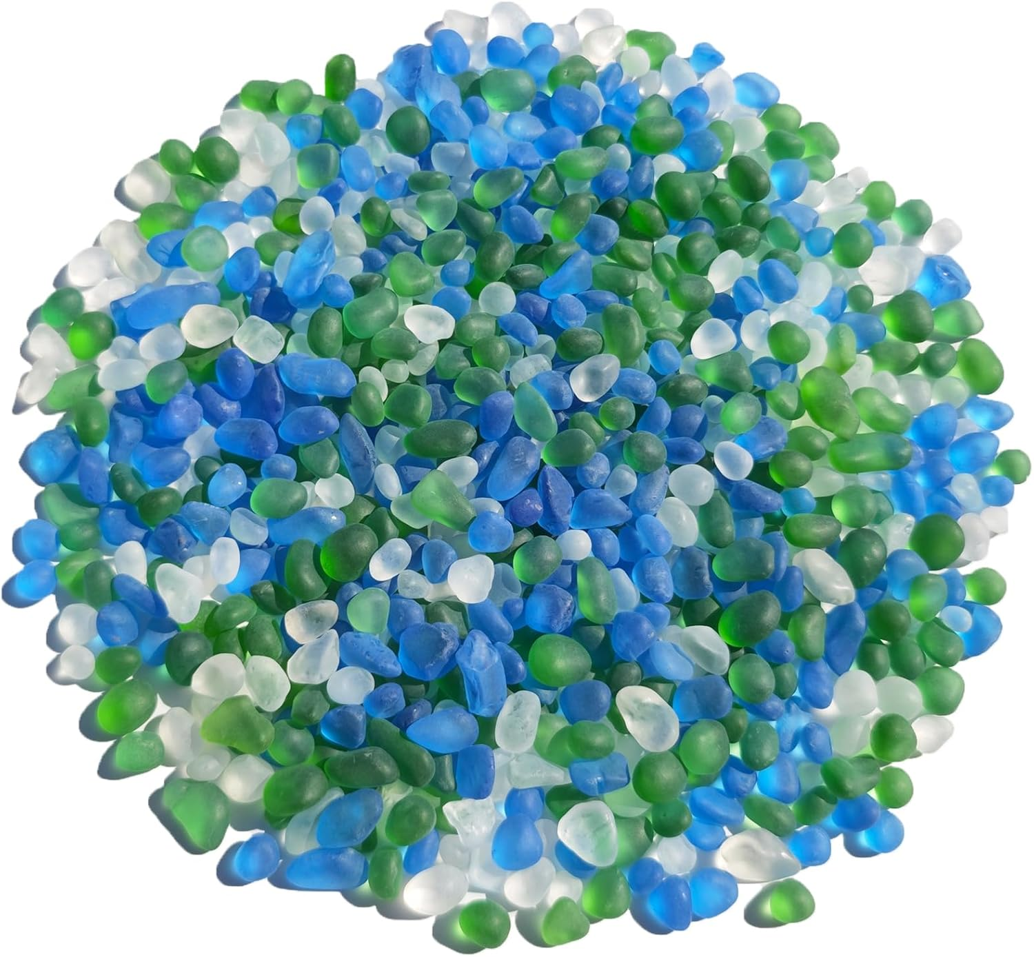 Sea Glass Stones - 0.9LB Yellow Frosted Glass Pebbles Gemstones - Perfect for Aquarium Rocks, Fish Tank Gravel, Vase Fillers, DIY Crafts, and Home Decor