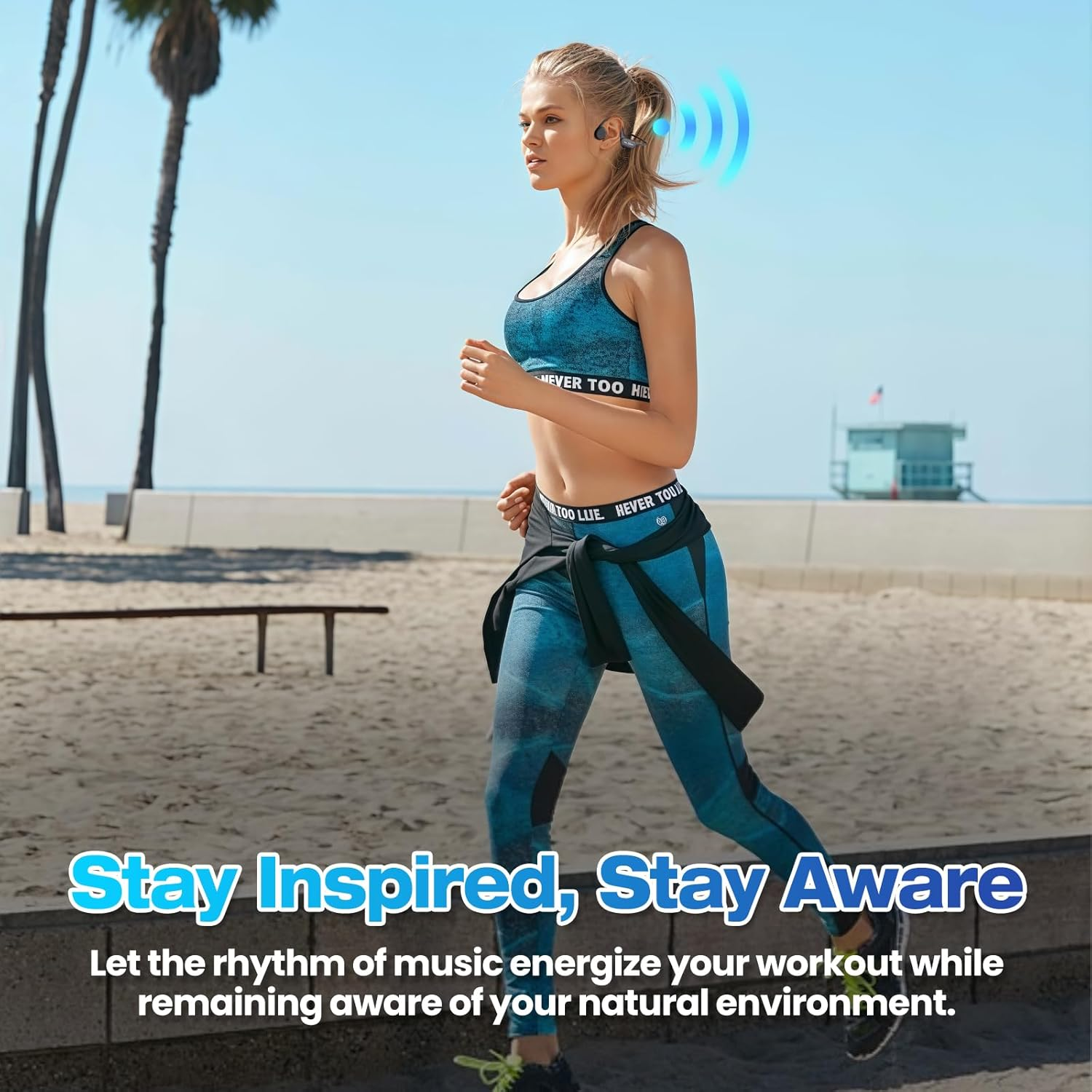 Swimming Headphones-Bone Conduction Headphones, Ipx8 Waterproof Built-In Mp3 Player 32G Memory, Underwater Swimming Headphone, Wireless Open Earphones Bluetooth 5.4, for Swimming,Running, Cycling image number 2