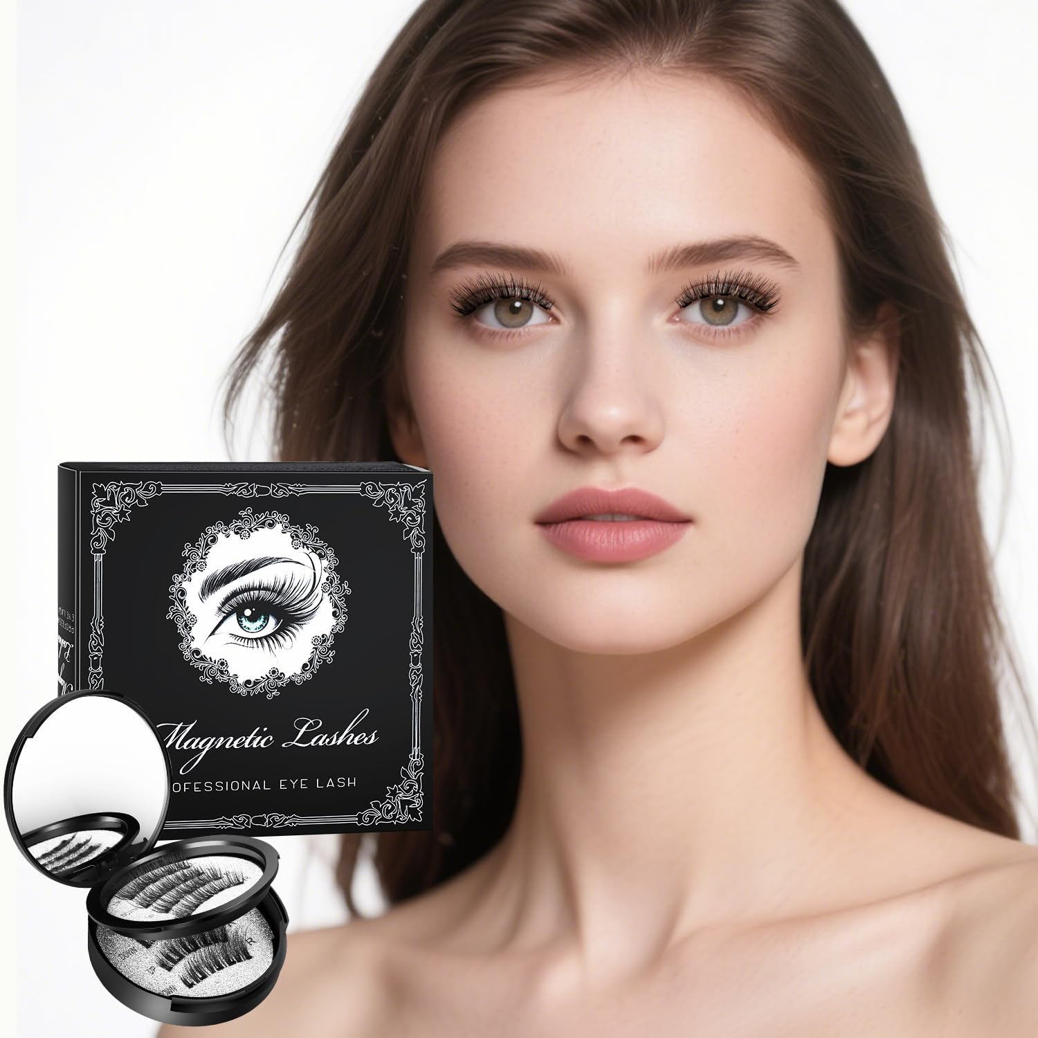 Magnetic Eyelashes, Magnetic Eyelashes with Applicator, Magic Eyelashes, Magnetic, Reusable, Best Magnetic Eyelash Set, No Glue, with Applicator (4) image number 5