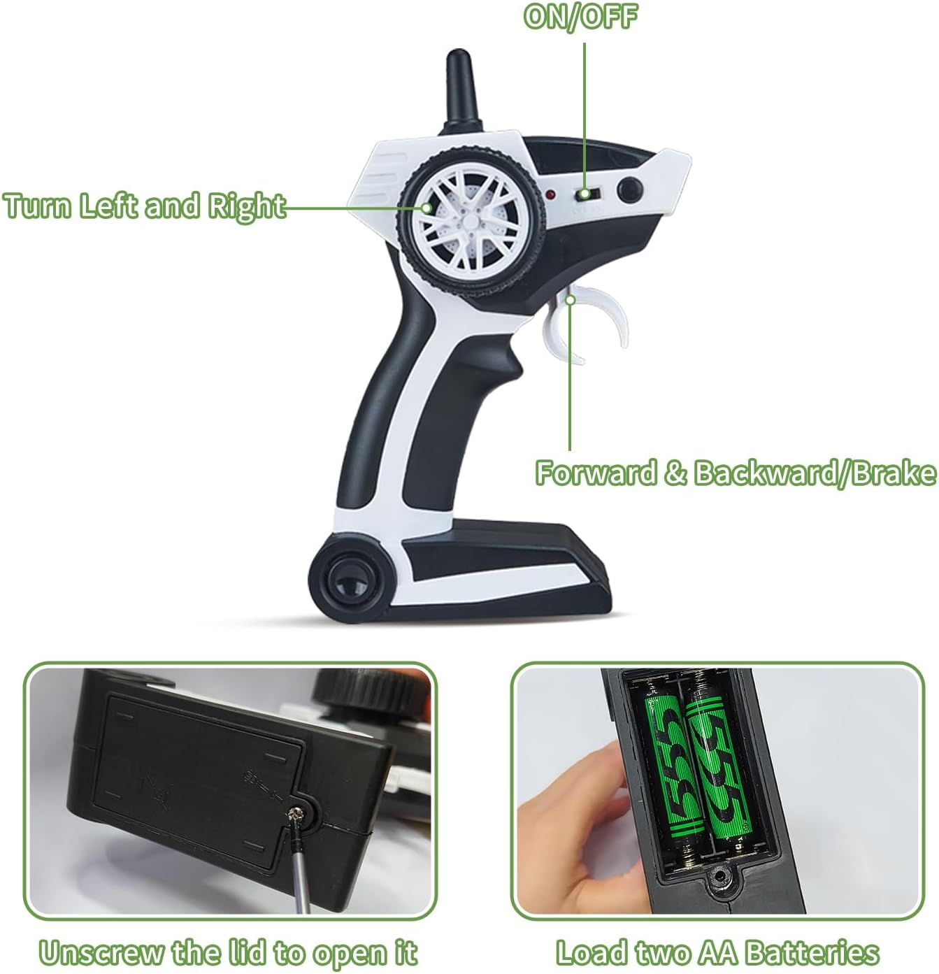 2.4Ghz Remote Control Garbage Truck Toy &ndash; RC Trash Truck with 2 Loader Trash Cans, 4 Channel Recycling Truck, Lights & Sounds, 2 Batteries, 28PCS Traffic Signs &ndash; Kids Toy for Boys Girls 6 7 8 image number 5