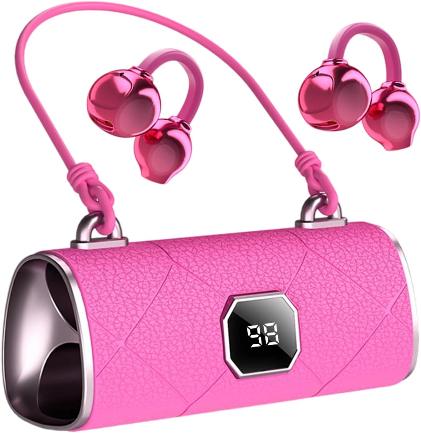 Clip on Earbuds - Handbag Open Ear Clip on Earbuds | Noise Cancelling Wireless Earphones for Girls Women Birthday Running Cycling Gym Travel Sports Work Commuting image number 5