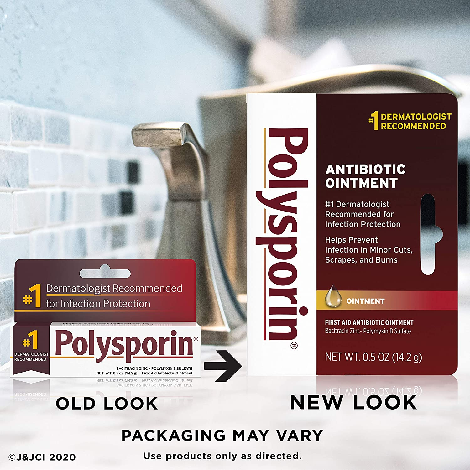 Polysporin First Aid Topical Antibiotic Ointment for Infection Protection & Wound Care, 0.5 Oz image number 1
