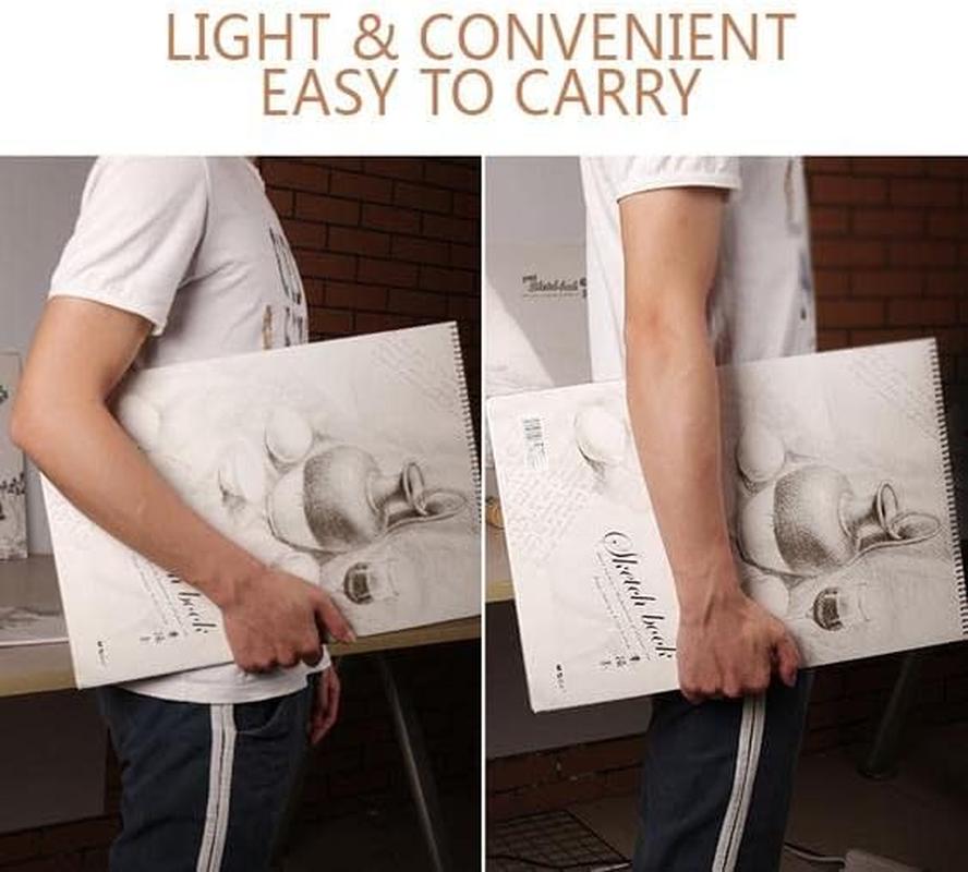 JR Joyreap Sketch Pad 40 Sheets Artist Drawing Painting Art Paper with Thick Baseboard (Large 41.8X28.7Cm) image number 3