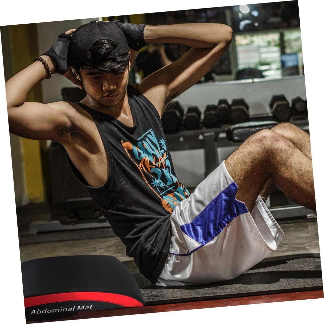 SEWOART 1 Pc Ab Workout Pads Exercise Crunch Roller Core Trainer Pad Sit up Board Lower Back Support Crunch Back Support Sit up Back Pad Lumbar Support Pad Abdominal Pad Sports Cushion image number 2