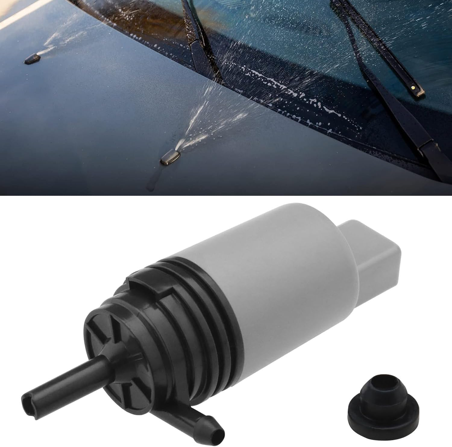 Windshield Washer Pump Replacement 67126934159 67127302589 Compatible with BMW E92 E91 E90 E88 E87 E82 Car Windscreen Washer Pumps image number 6