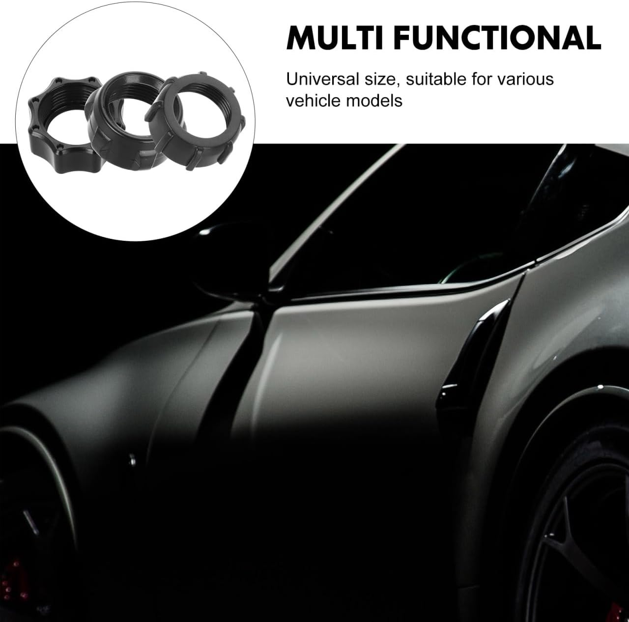 Mobestech 15Pcs Ball-Joint Fixed Adapter Tightening Ring Car Mount Screw-On Head Bracket Phone Holder Nut Wireless Charging Accessory for Secure Installation