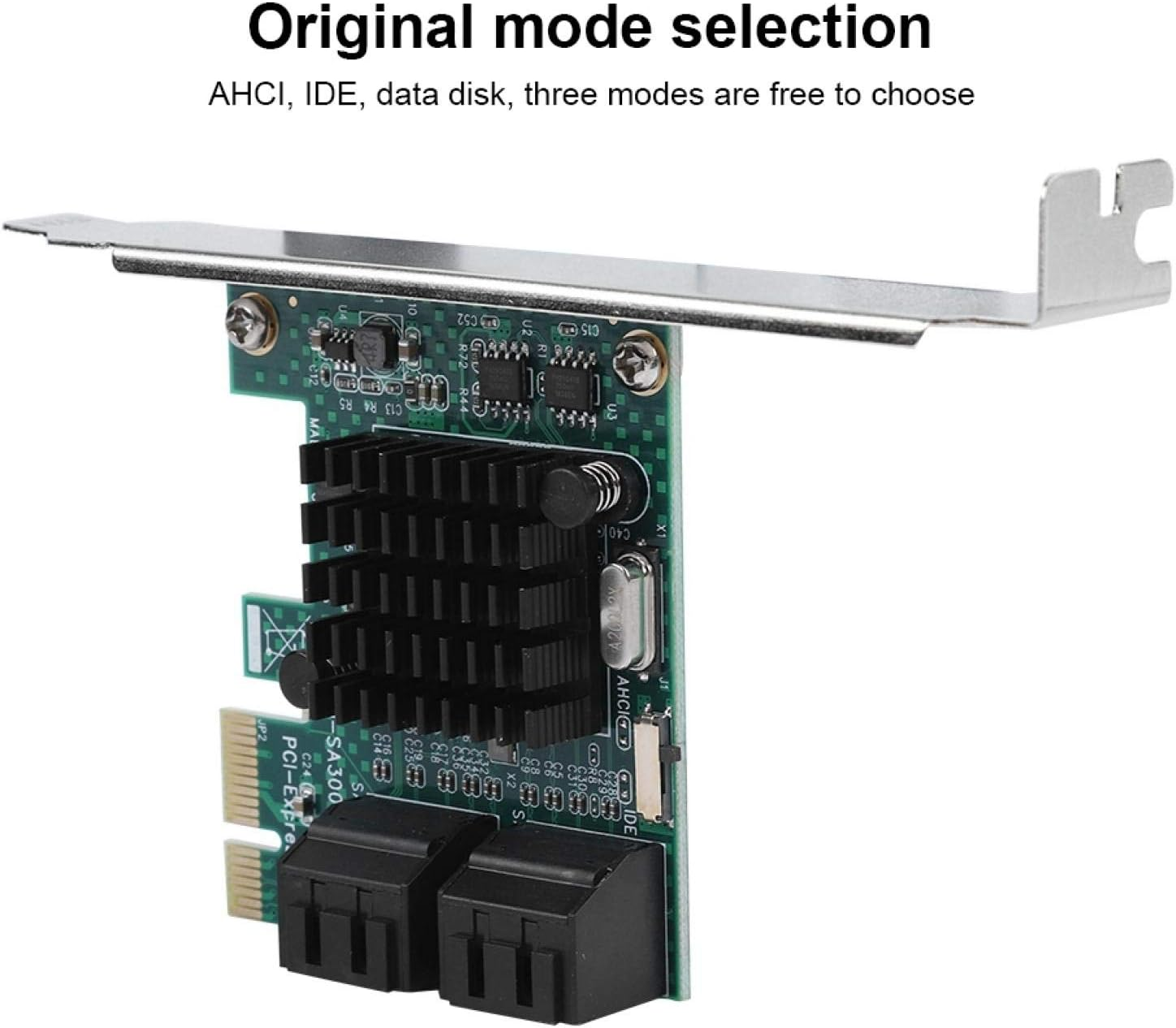 4-Port SATA 3.0 Expansion Card, PCI Express to SATA 3.0 Expansion Controller Card Adapter 6G image number 6
