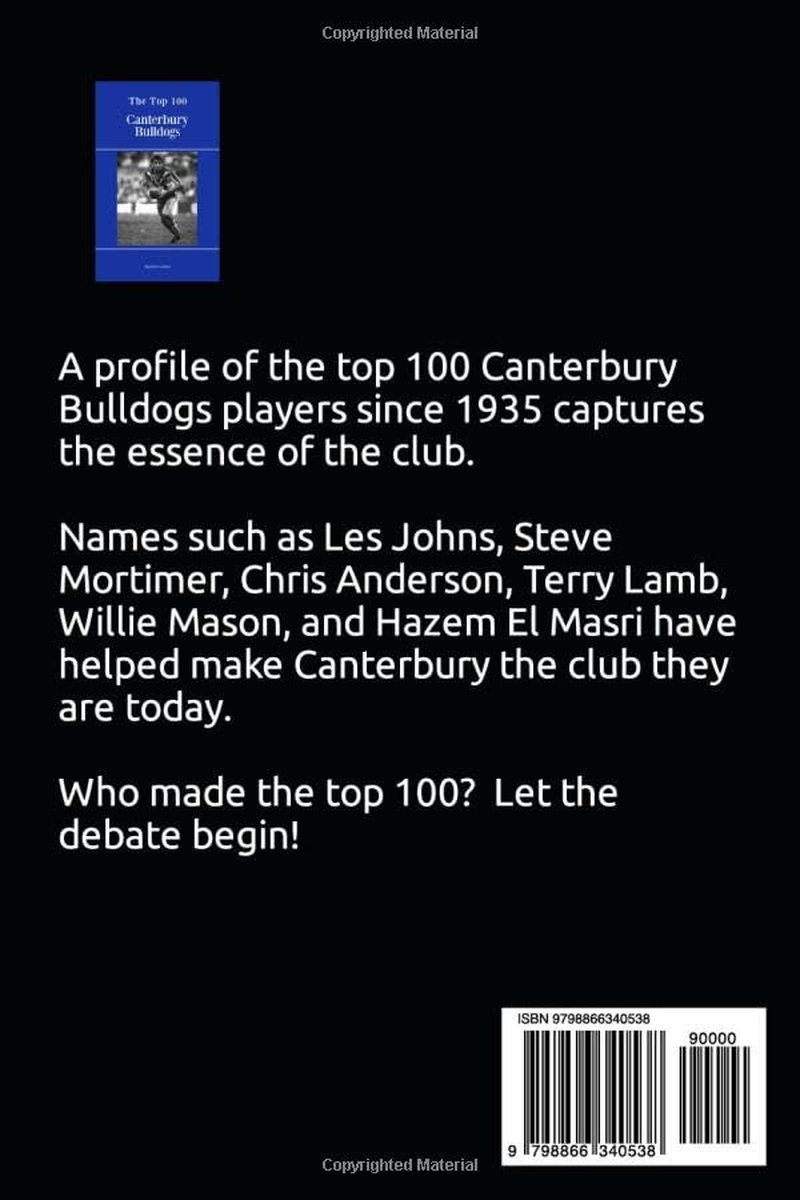 The Top 100 Canterbury Bulldogs